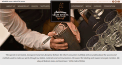 Desktop Screenshot of americancraftdistillers.org