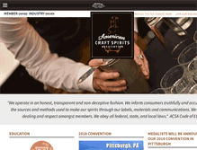 Tablet Screenshot of americancraftdistillers.org